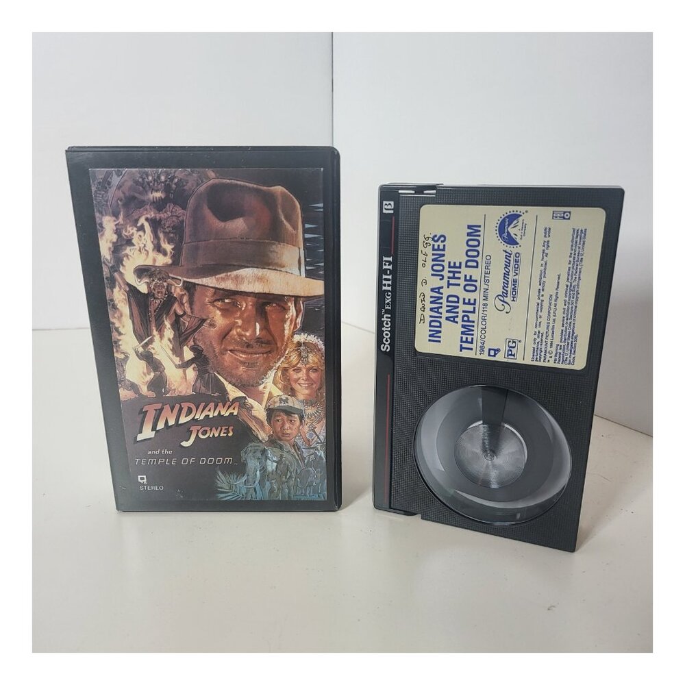 Indiana Jones and the temple of doom BETA Tape Betamax (Not VHS) Harrison Ford